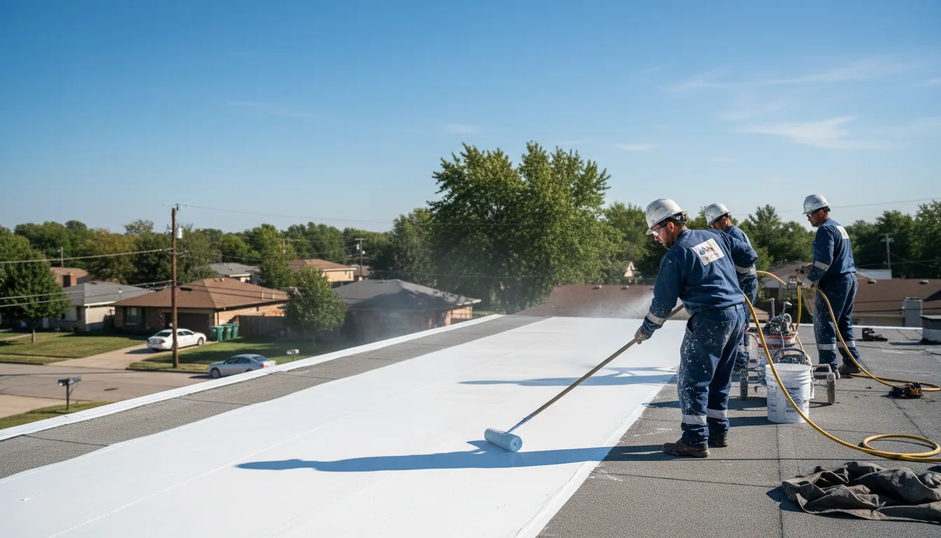 Commercial roof coating in Snyder, OK near me